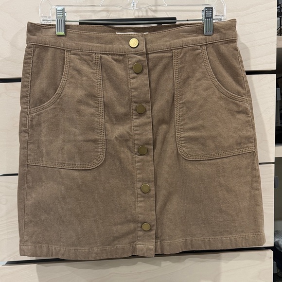 Tory Burch Dresses & Skirts - Tory Burch Tan Button-Front Mini Skirt